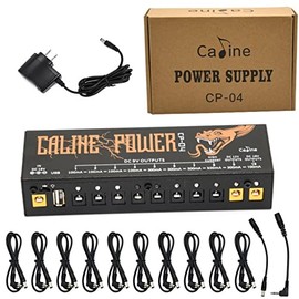 Caline CP-04 Guitar Pedal Power Supply 10 DC Outputs for 9V/12V/18V Effect Pedal