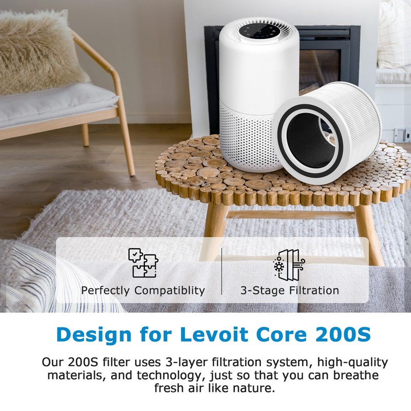Core 200S-P Replacement Filter Compatible with LEVOIT Core 200S Smart