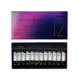 Mairtini Artists' Layered Granulating Watercolor 12 Colors Set 5ml