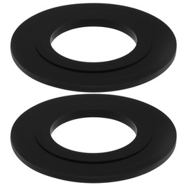 The Lord of the Tools Pack of 2 Rubber Seal Outer Diameter 54 mm Inner Diameter 28 mm Toilet Flush Valve Seal for Flush Valve Toilet Cistern Flush Siphon for Toilet Black