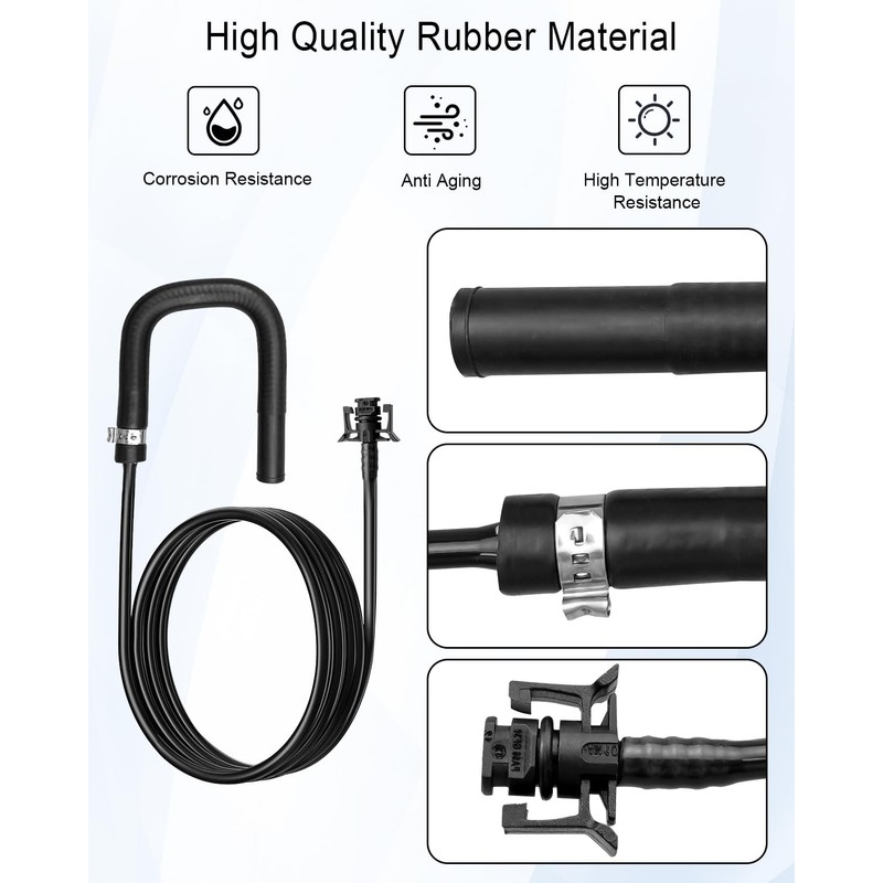 DG9Z-8063-D Radiator Coolant Recovery Tank Overflow Hose Fit for Ford
