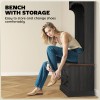 3-in-1 Hall Tree with Shoe Storage, Coat Rack with Bench,
