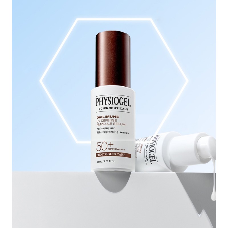 피지오겔 사이언수티컬즈 데일리뮨 UV 디펜스 앰플 세럼 SPF50+ PA++++, 30ml,