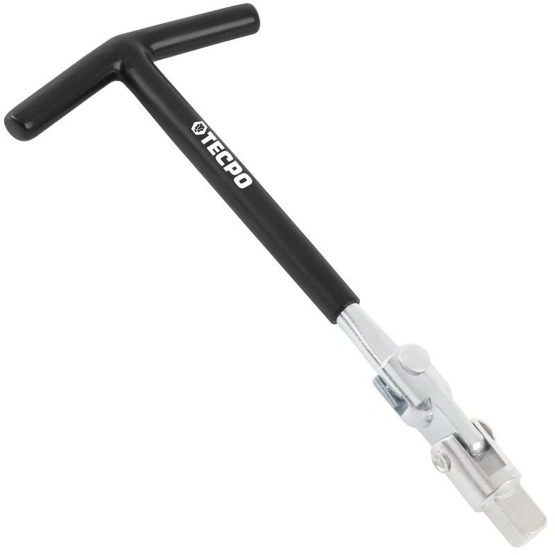 TECPO Spark Plug Wrench Set with T-Handle, 240° Swivel, for