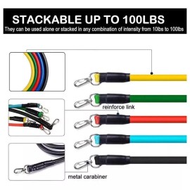 Unbranded Resistance Bands Loop Set Strength Fitness Leg Exercise Yoga Workout Pull Up US