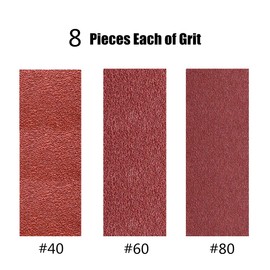 3x18 Inch Sanding Belts, 8 PCS Each of 40 60 80 Grit,24 Pack Aluminum Oxide Sander Belt Craftman Belt Sandpaper