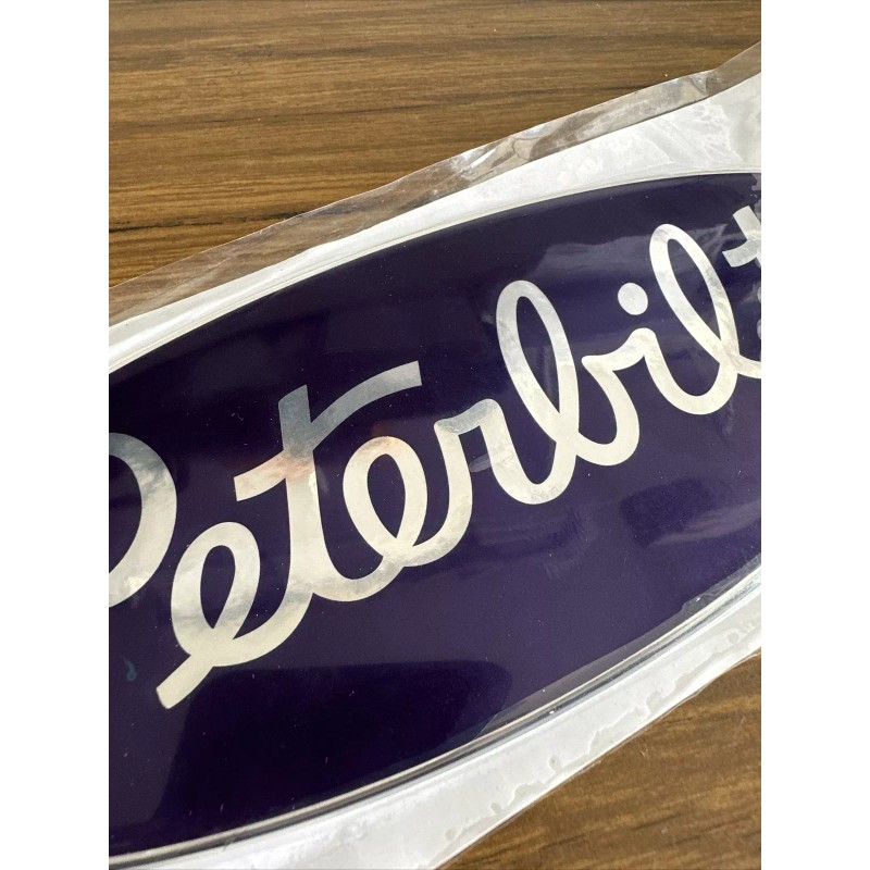 Peterbilt Purple/Silver OEM replacement Peterbilt decal emblem genuine size &