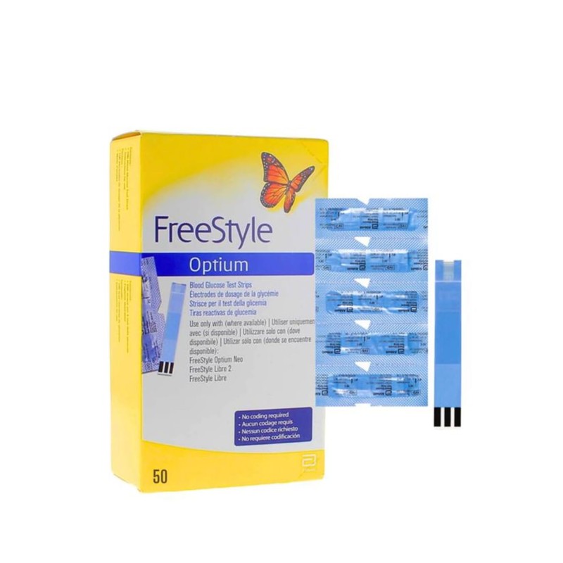 ABT Inc Optiums Test Strips 100 Strips