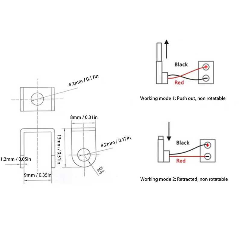 Electric Linear Actuator 40mm Stroke 150N 4mm/s Linear Motion Actuator