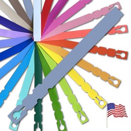 TAGKRAFTERS 9" x 3/4" Grey - 1,000 Pcs - Plastic Plant Tags and Labels - Wrap Around Thermal Plastic - Nursery Garden Tree Labels | Made in The USA |