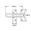 TOGU 2 Pack Solid Door Security Guard,Gate Latches Swing Bar