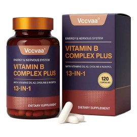 Complejo Vitamina B 13-en-1 Con Biotina - Vccvaa 120 Cáps