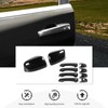 CheroCar Black Carbon Fiber Exterior Side View Mirror Covers Caps