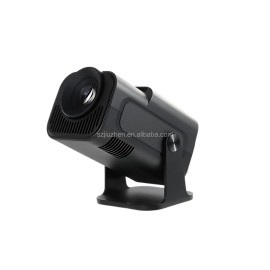 US Local Stock HY320 Mini Portable Android Projector with Wifi Smart Mirror Screen Maximum Resolution Mini Portable TV Projectorcolor: Black, plug: US