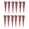 12PCS Temporary Tattoo Paste Waterproof Semi Permanent Tattoo Paste Cones