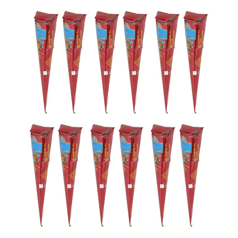 12PCS Temporary Tattoo Paste Waterproof Semi Permanent Tattoo Paste Cones
