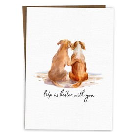BYANIKA Happy Anniversary Card | Best Friend Appreciation | Wedding Anniversary Cards | Love You | Romantic | For Her Him Girlfriend Boyfriend Wife Husband Partner | Cute