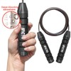 Macyo Adjustable Jump Rope with Triple Bearings, Tangle-Free Steel Cable,