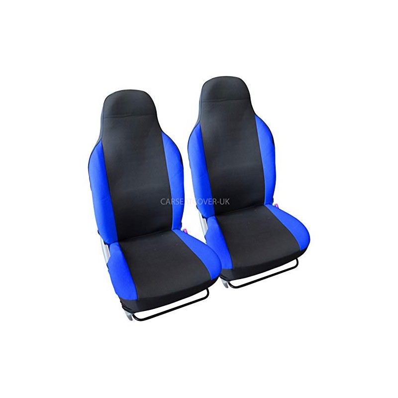 Carseatcover-UK Luxury Black & Blue Car Seat Covers Protectors -