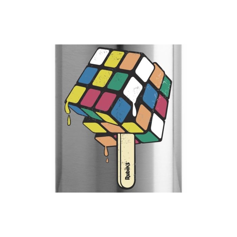 Spreadshirt Magic Rubik's Cube Ice Lolly Insulated Water Bottle, 500