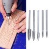 Wood Carving Drill Bits Set for Rotary Tool, 5Pcs Wood