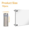 Joyan 10pc Screw Spacer Sign Holder, Stainless Steel Post Mount,