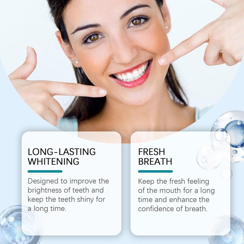 2PCS Teeth Whitening Paints,Tooth Polishing Paste,Whitening Toothpaste,Instant & Long-Lasting Results,Dual