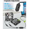 GDSTIME Dual 80mm x 15mm USB Fan with 3 Speed