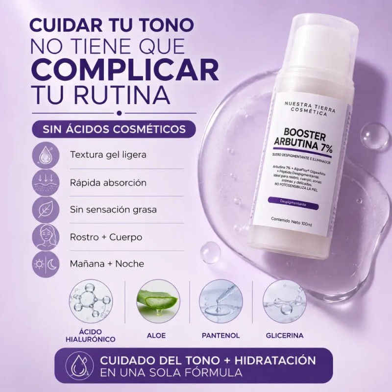 Booster Arbutina 7% Manchas Rostro Cuerpo 100ml