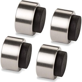 4 x Stopla Arkon Door Stop, Diameter 32 mm, Depth: 20 mm, Real Stainless Steel