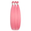 Deep Pink Braiding Hair Pre Stretched, 24inch 3 Packs