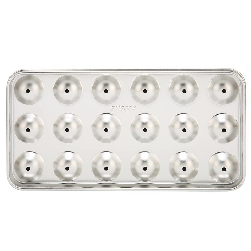 Ice Cube Tray, Stainless Steel Ice Mold, 304 Stainless Steel