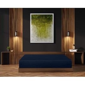 ComfyWell Super King Fitted Sheet - Super King Deep Fitted Sheets (35 cm) - Soft Brushed Microfibre Fabric Bed Sheets- Shrinkage and Fade Resistant. (Super King (180x200cm), Navy Blue)