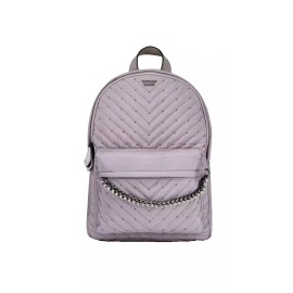 Victoria's Secret Nylon V-quilt studs City Backpack Gray NWT