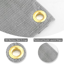 OutdoorLines Rectangle Sun Shade Sails for Patios 5 x 8 ft (Straight Edge) Sun UV Blocking Outdoor Canopy, Sunshades for Backyard, Lawn and Garden and All Outdoor Activities, Light Gray