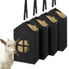 Yoojahow 4 Pcs Hay Feeder for Goat, Horse Hay Bags