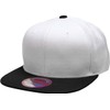 Classic Snapback Hat Blank Cap - Wool Blend Flat Visor