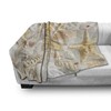 Ambesonne Shell Throw Blanket, Assorted Seashells in Sandy Beach Summer