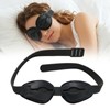 Silicone Dry Eye Sleep Mask, Hydrating Moisture Chamber Glasses for