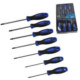 US Pro 7 Piece Magnetic Torx Star TRX Screwdriver Set Screwdrivers T8 to T30