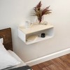 Floating Nightstand with Spruce Top | Modern Bedroom Decor |