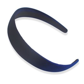 Topkids Accessories Velvet Headband Luxury Headband Hair Band Hair Band Adult Women Girls Kids Wedding Bridal Fashion Headband Wonderland 1" Thick Navy Blue