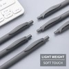 deegtran Pens Bulk, 50 Pack No Bleed Grey Barrel Black