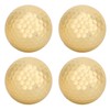 4Pcs Portable High Quality Double Layer Gold Plating Golf Ball