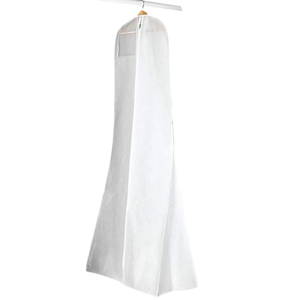 Gabkey Hanging Wedding Dress Bridal Gown Garment Cover Storage Bag