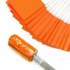 Zozen Marking Flags, 100 Pcs Orange Marker Flags - 15x4x5