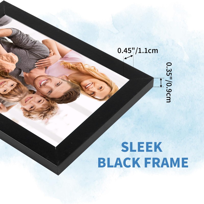 WIFTREY 18 Pack 3.5x5 Picture Frame Black, 3.5 x 5