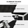DOITOOL Portable Toolbox Aluminum Alloy Tool Box with Foam Insert,