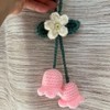Crochet Car Accessory - Color/ Item: Red Cherry