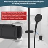 Hibbent Universal Adjustable Shower Holder with Hooks - Suitable for